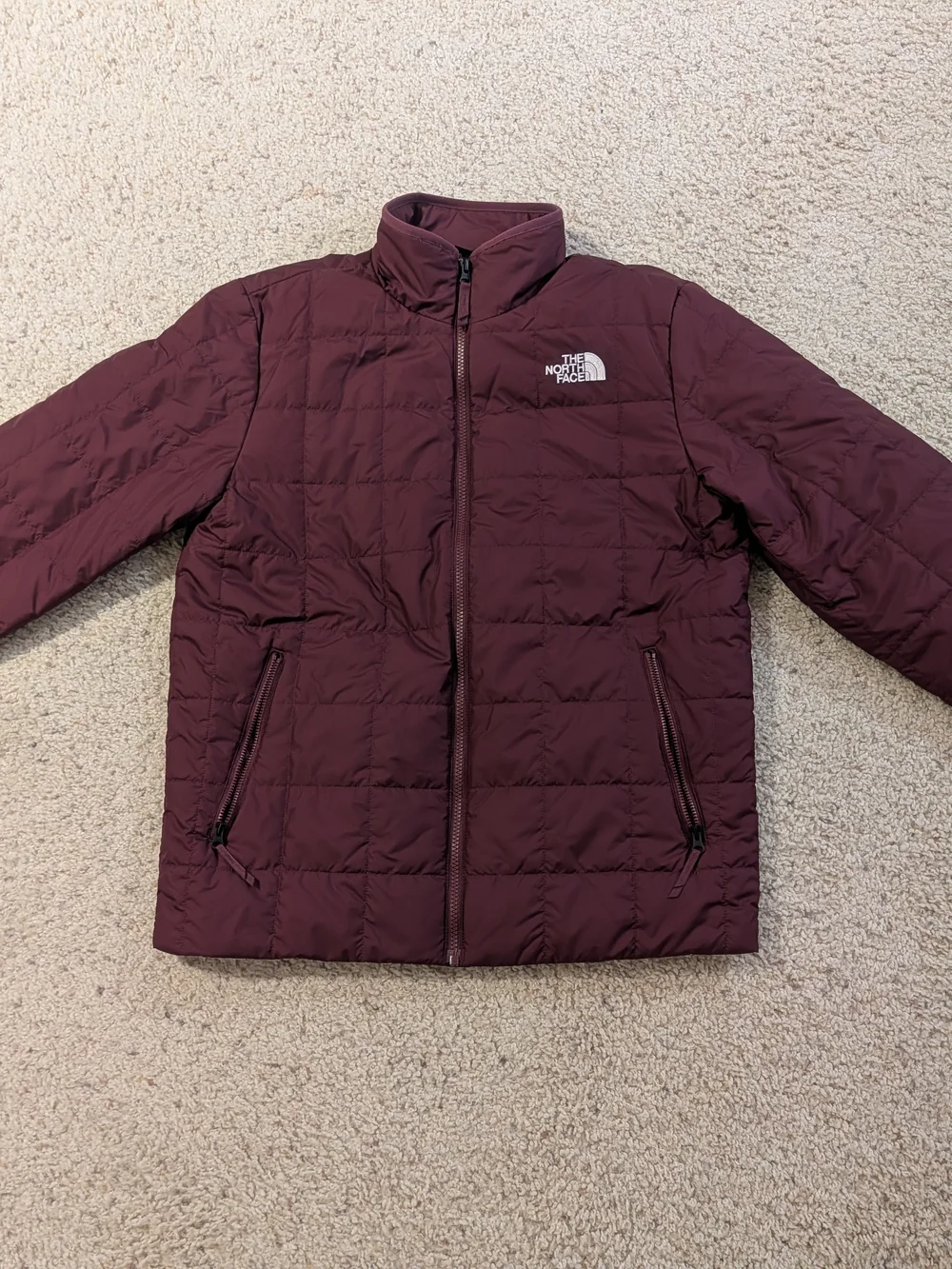 The North Face Quilted Puffer Jacket - Wine